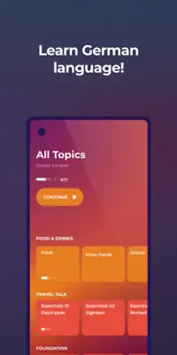 Drops Learn German android App screenshot 4